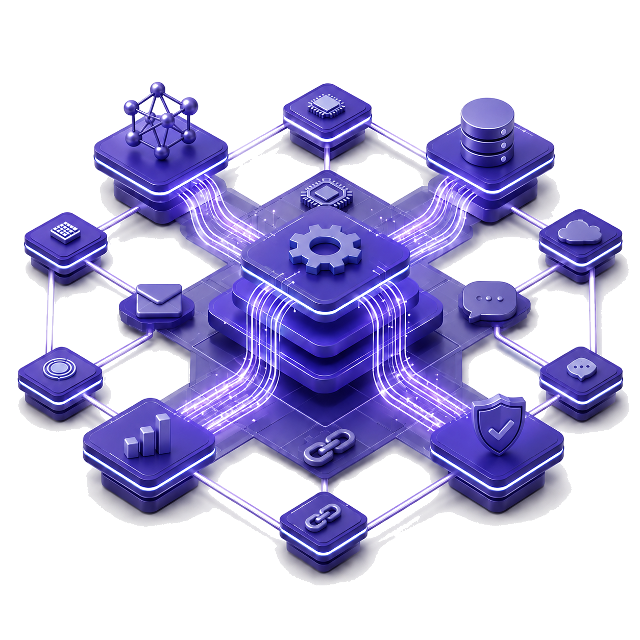 Avelle automation network — your tools connected through one intelligent core