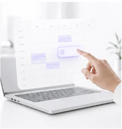 Automated AI appointment booking on a calendar