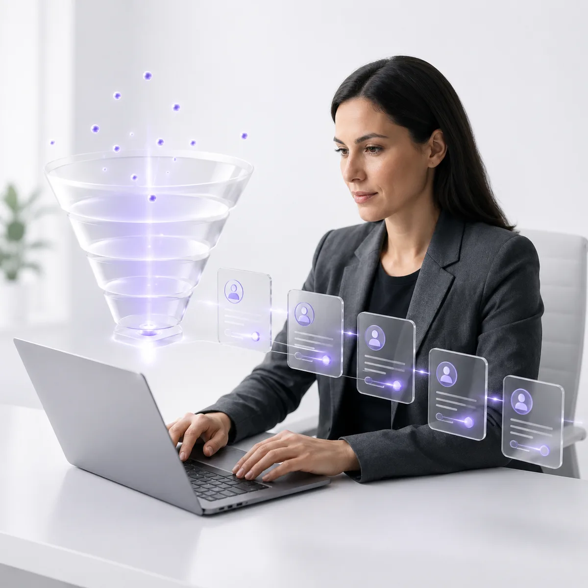 Automated lead capture and follow-up pipeline