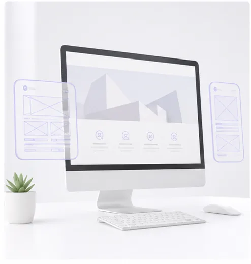 Premium responsive website displayed across desktop, tablet, and phone